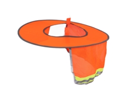 2026rebe-protector Solar Para Casco De Construcción Verano Visibilidad Alta Borde Completo Malla Cuello Rayas Reflectivas Naranja
