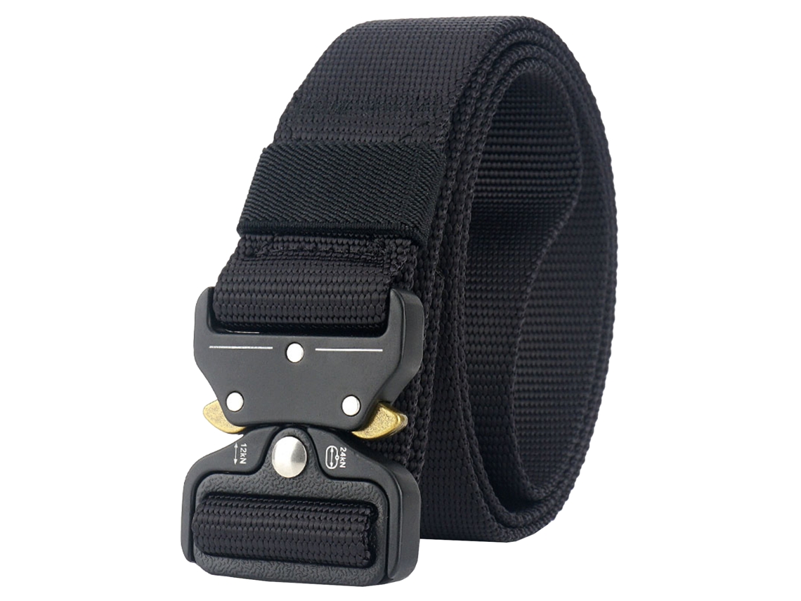 2026-cinturón De Tela De Lona Para Hombre Con Hebilla Metálica Desmontable Ajustable, Cinto Tejido Para Pantalones Vaqueros Casuales