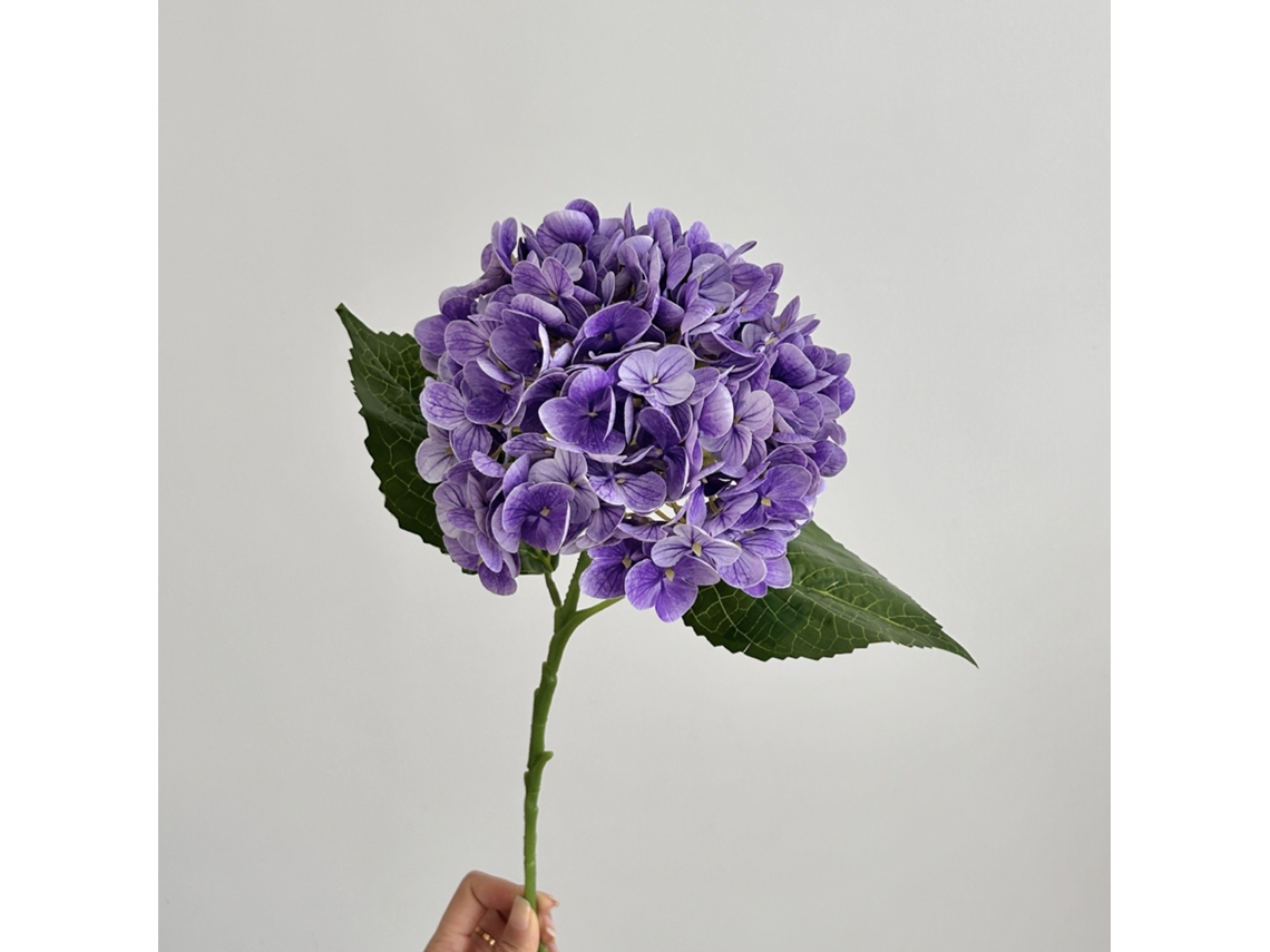 2 Flores De Hortensia Artificiales - Morado