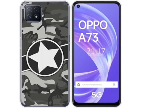 Carcasa Oppo A73 5G TUMUNDOSMARTPHONE Camuflaje 02 Multicolor