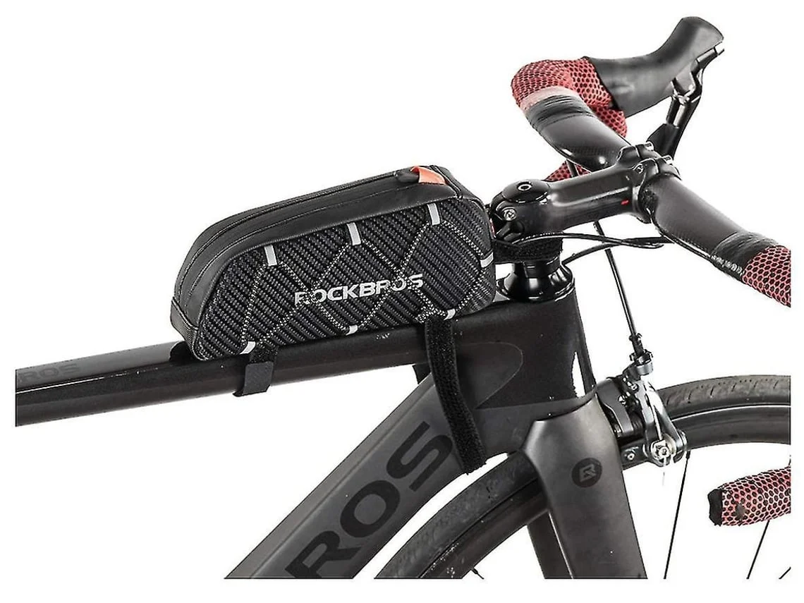 Bolsa para cuadro de bicicleta, impermeable, reflectante, para barra transversal de ciclismo, parte frontal superior, SAISIYIKY