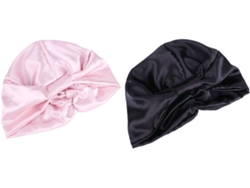 Gorro De Satén Para Mujer, 2 Piezas, Tejido De Imitación De Seda, Extragrande Y Adecuado Para El Cabello.