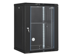 Gabinete para servidores y redes Tekmaquinas 15u con puerta de vidrio templado