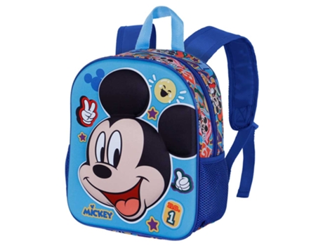 Mickey Mouse Blissy Mochila 3D Pequeña, Naranja