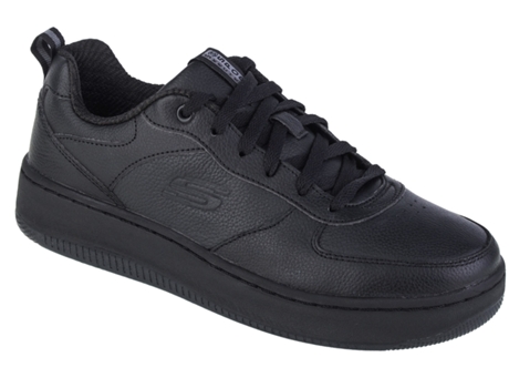 Zapatillas Mujer SKECHERS (37 - Cuero Flor - Negro)