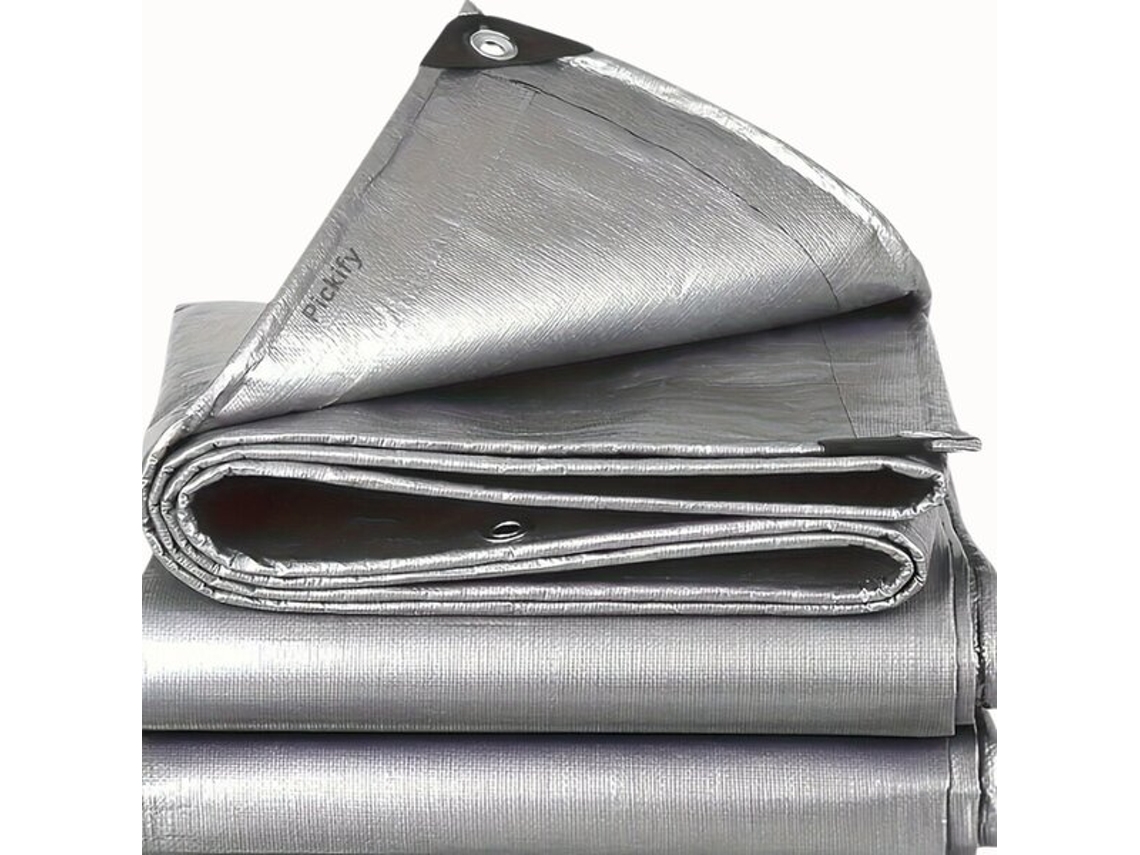 Material Vayotoy plateado, impermeable y extremadamente duradero para techos.