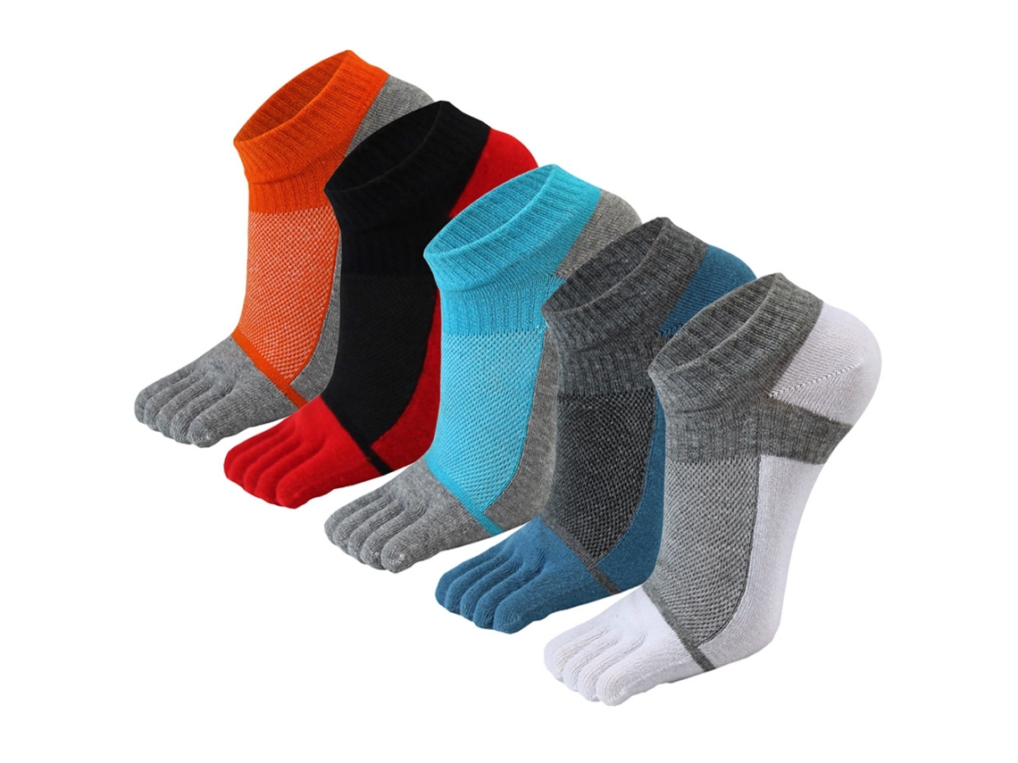 Vlrla-20265 Pares Calcetines De Dedos Para Hombre Transpirables Calcetines De 5 Dedos Cortos Para Correr