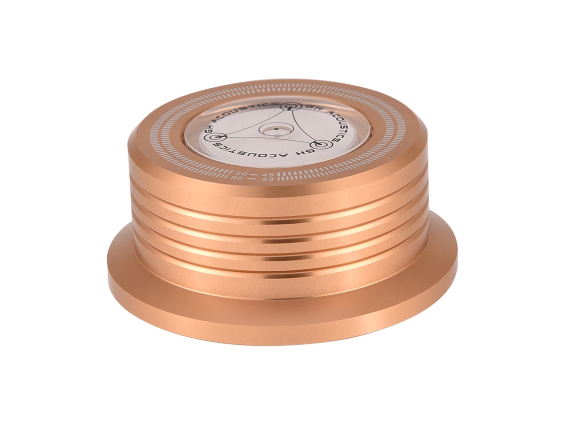 Estabilizador De Disco Con Nivel De Burbuja Para Tocadiscos Lp, Abrazadera De Aluminio, 50 Hz, 279 G