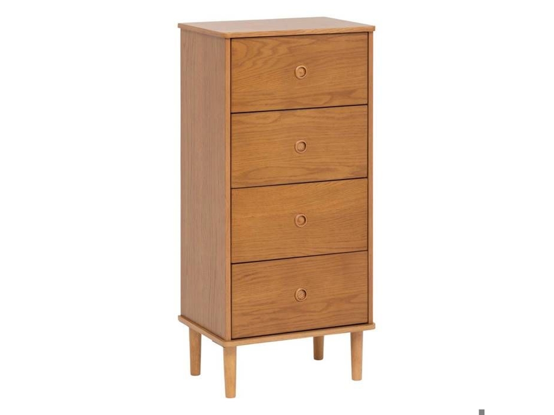 Chiffonnier Charlie 4 Cajones Marrón Atmosphera Criador De Interiores Marrón