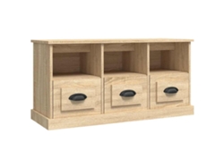 Mueble de TV MAISON EXCLUSIVE en derivados de madera de roble Sonoma (100x35x50 cm)