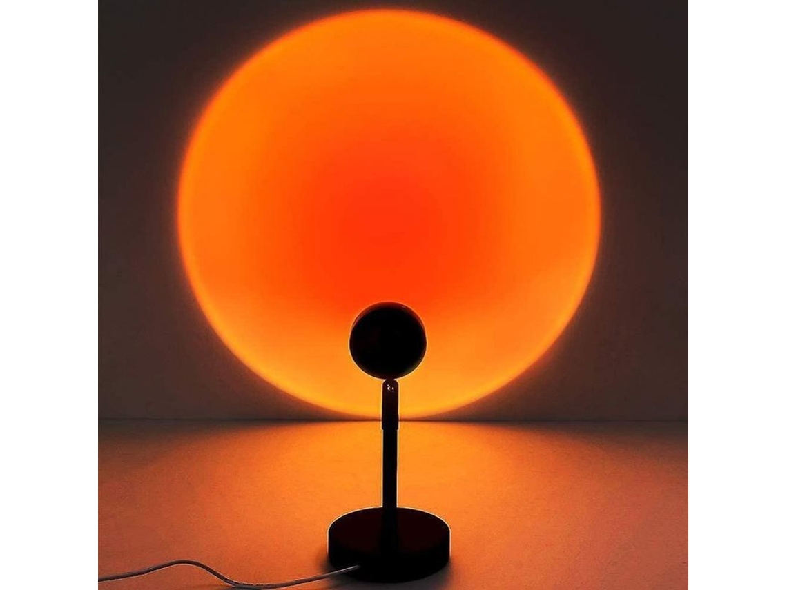2026-lámpara Proyección Sunset Con Base Estable 90° Rotatoria De Pie Usb 5v 5w Led