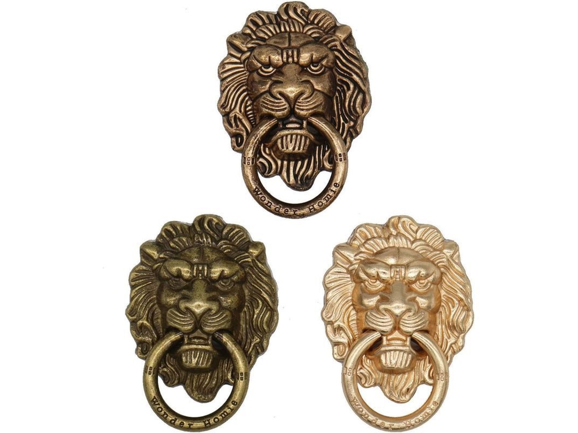 Soporte Para Anillos Con Diseño De León, 3 Piezas, Colorido, Bonito, Universal, Pintado.