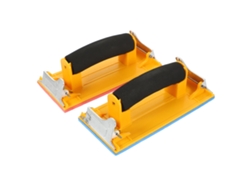 Soporte Manual Para Papel De Lija Con Mango Ergonómico Antideslizante, Juego De 2 Almohadillas De