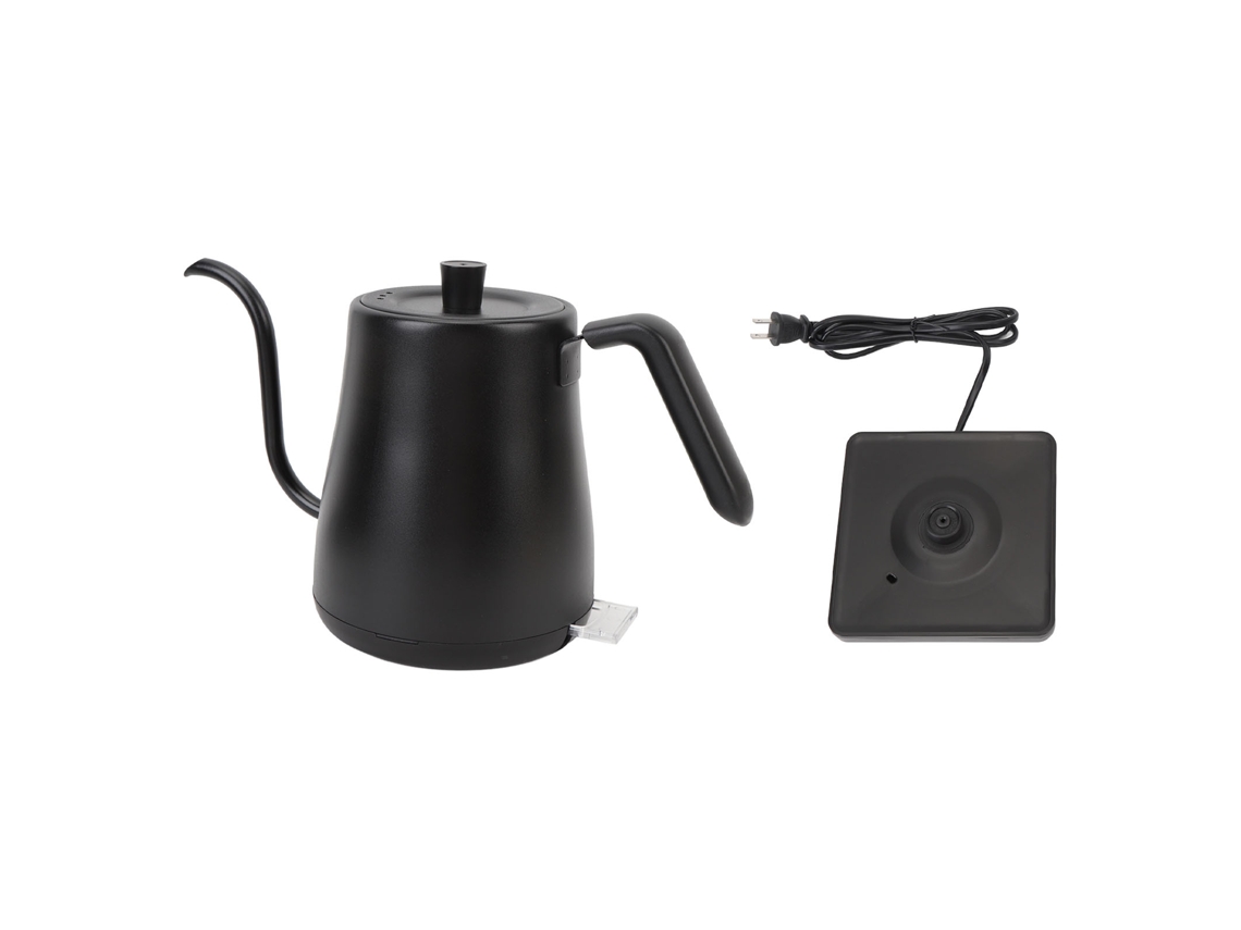 Hervidor Eléctrico Con Grifo De Cuello De Cisne, 800 Ml, 1000 W, Acero Inoxidable 304, Apagado Automático, Negro, Enchufe Estadounidense, 110 V.