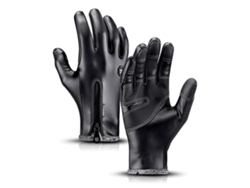 Guantes De Invierno Impermeables Con Malla Protectora, Calefactables Y Resistentes Al Viento, De Piel Sintética Pu.