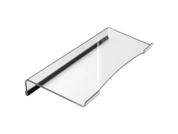 Fasst-soporte De Teclado De Acrílico Inclinado Ergonómico Transparente Con Tiras Antideslizantes Y Borde Delantero Bajo Para Ordenador