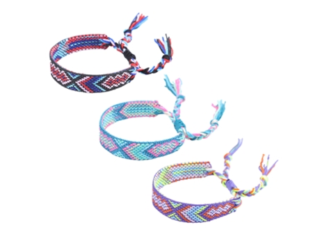 Pulseras Tejidas Con Borlas, Joyería Bohemia Para Mujeres, Pulseras De Amistad Para Mujeres Y Niñas, Estilo 1 ZMDECQNA 3 Un