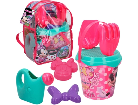 pack de juguetes de playa COLORBABY Mochila minnie con accesorios (18x18x16 cm - 10 meses)