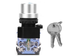 10 Piezas Interruptor De Llave Bem38-11y/21 2 Posiciones 22mm 1 No 1 Nc Control De Circuito