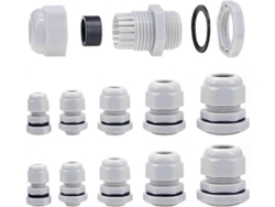 Taponeras De Cable M10-m25 Con Tuerca De Seguridad Y Arandela Impermeables Para Cables De 3-15mm (40 Piezas)