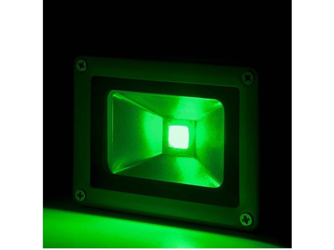 Proyector Led 10w 850lm Ip65 Brico Verde 40.000h