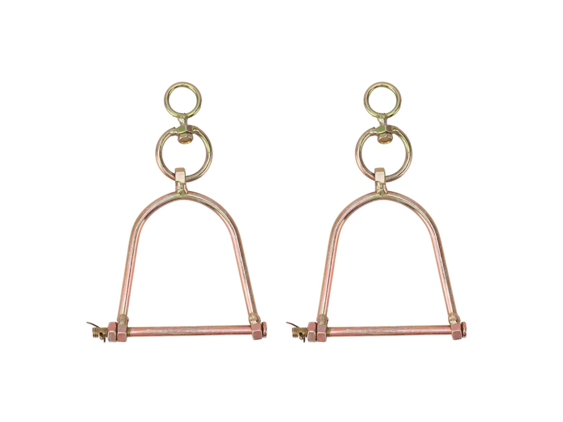 2 Anillos Nasales Giratorios De Acero Inoxidable Para Vacas/toros, Herramienta De Tracción Para Ganado Pequeño.