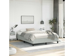 Syfax™ Estructura De Cama Sin Colchón, Gris Claro, 152x203 Cm, Queen, Terciopelo