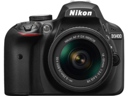 Kit Cámara Réflex NIKON D3400 + AF-P DX 18-55 mm 1:3.5-5.6G VR (24.2  MP - Sensor: DX - ISO: 100 a 25600)