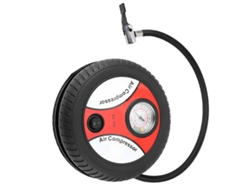Bomba de aire portátil Avizar 12V 20W para bicicletas con manómetro analógico.