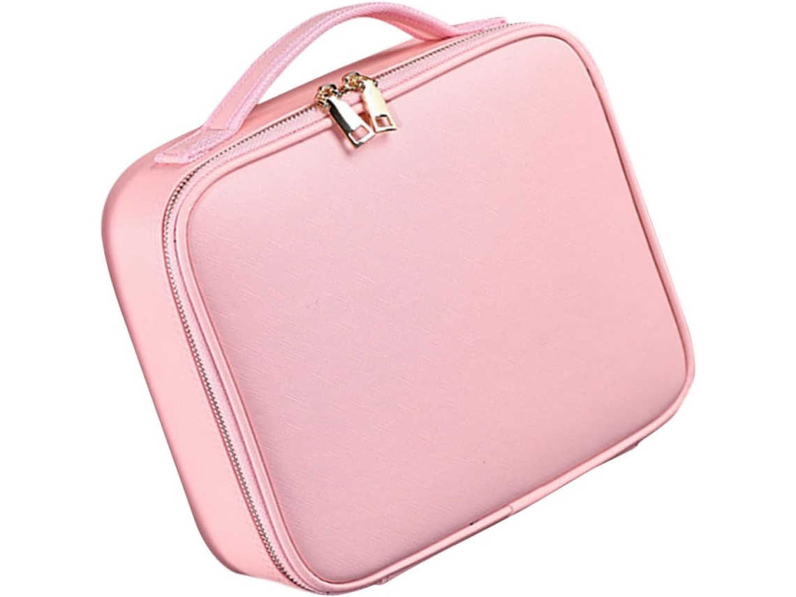 Neceser Portátil Con Compartimentos, Práctico Neceser De Viaje Para Cosméticos Y Accesorios.