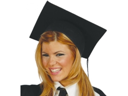 Sombrero DISFRAZZES Estudiante O Graduado De Fieltro (Talla: Talla Universal)