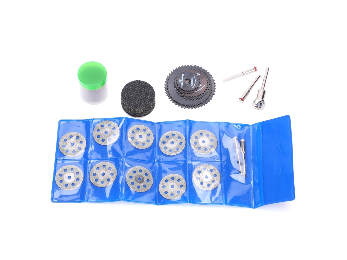 Kit De 67 Piezas Que Incluye Discos De Amolar Eléctricos, Hojas De Sierra De Alta Velocidad Y Accesorios Para Herramientas Rotativas.