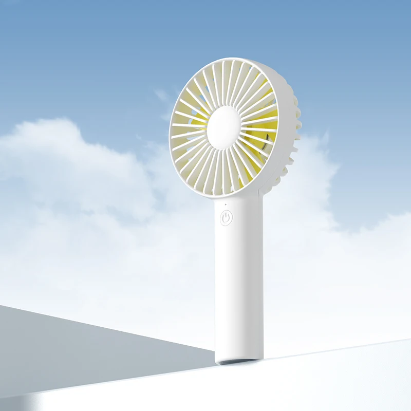 Ventilador Portátil Mini Usb De Alta Potencia (blanco), Silencioso, Recargable, Compacto Y Portátil.