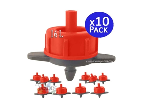 Gotero Autocompensante 16 Litros/Hora Desmontable SUINGA Pack 10 SUINGA
