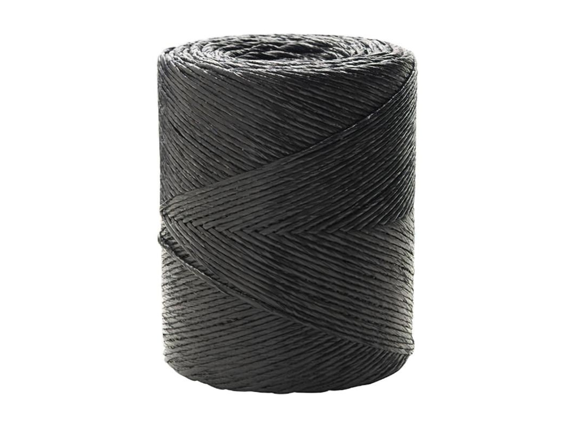 Cuerda Rafia Bobina 750 gramos Color Negro WOLFPACK LINEA PROFESIONAL