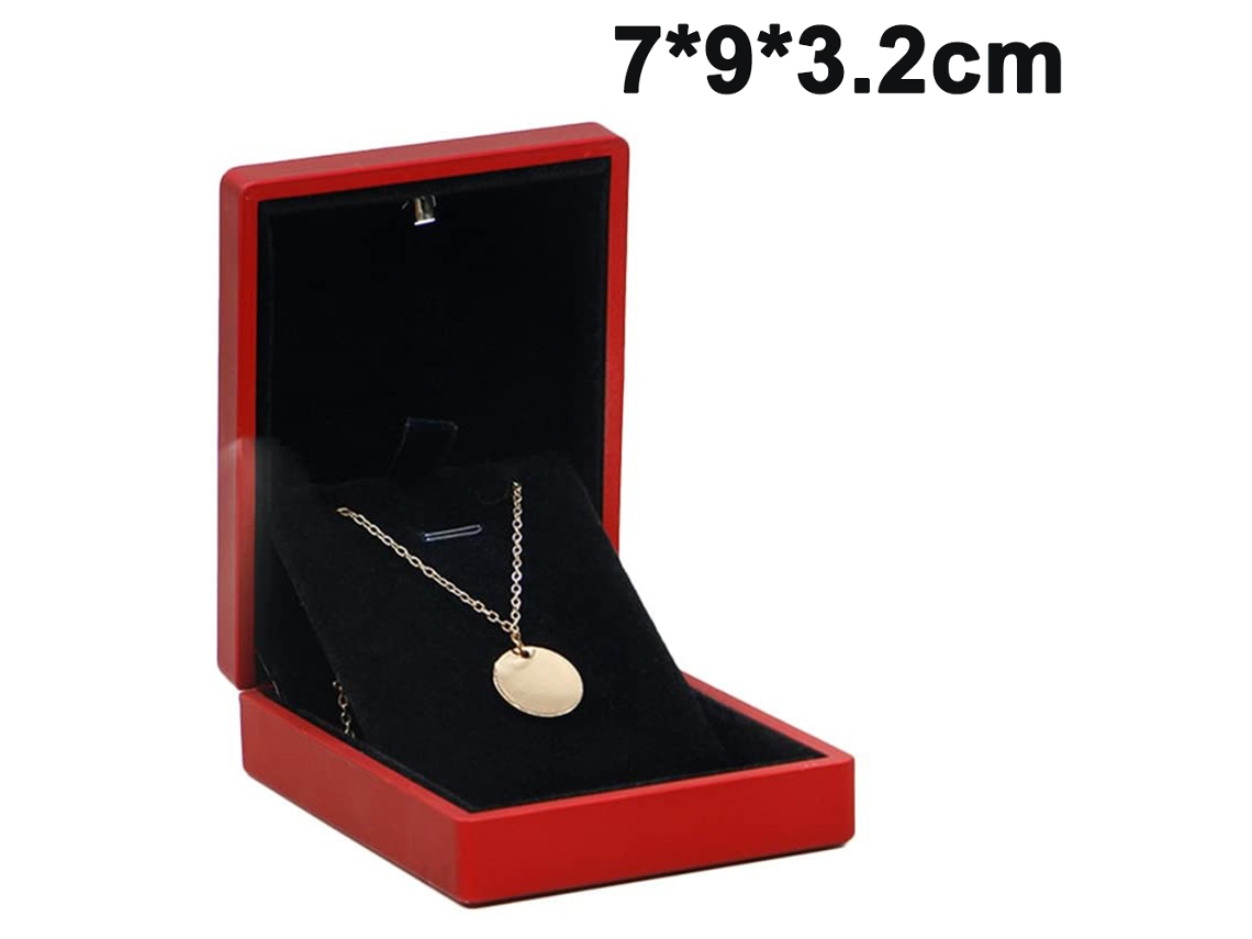 Caja para Collares y Colgantes - Exhibidor y Organizador de Joyas - Inserto Extraíble y Forro Suave EIOORORRIY