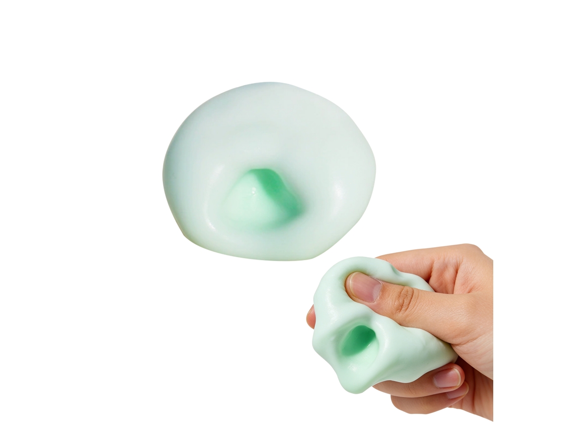 Pelota antiestrés verde claro para aliviar el estrés