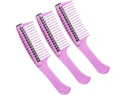 Juego De 3 Cepillos Para El Cabello, Cepillo Rizador, Diseño Práctico, Cortapelos Multifuncional, Material Duradero, Negro Y Rojo.