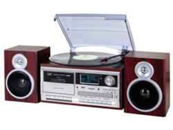 TREVI TT 1072 DAB Tocadiscos de tracción directa Madera Semiautomático