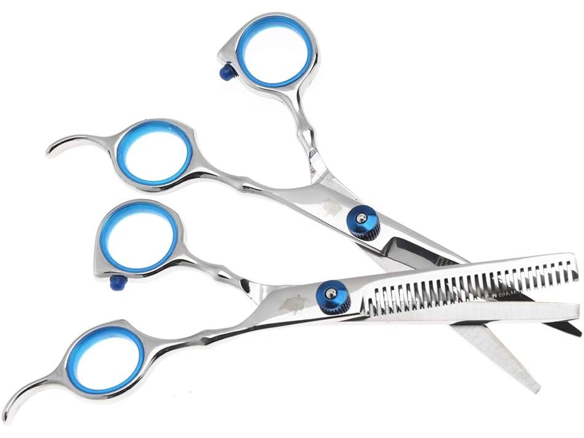 Tijeras De Peluquería Profesionales, Tijeras De Barbero De Acero Inoxidable Con Diseño Ergonómico, Para Un