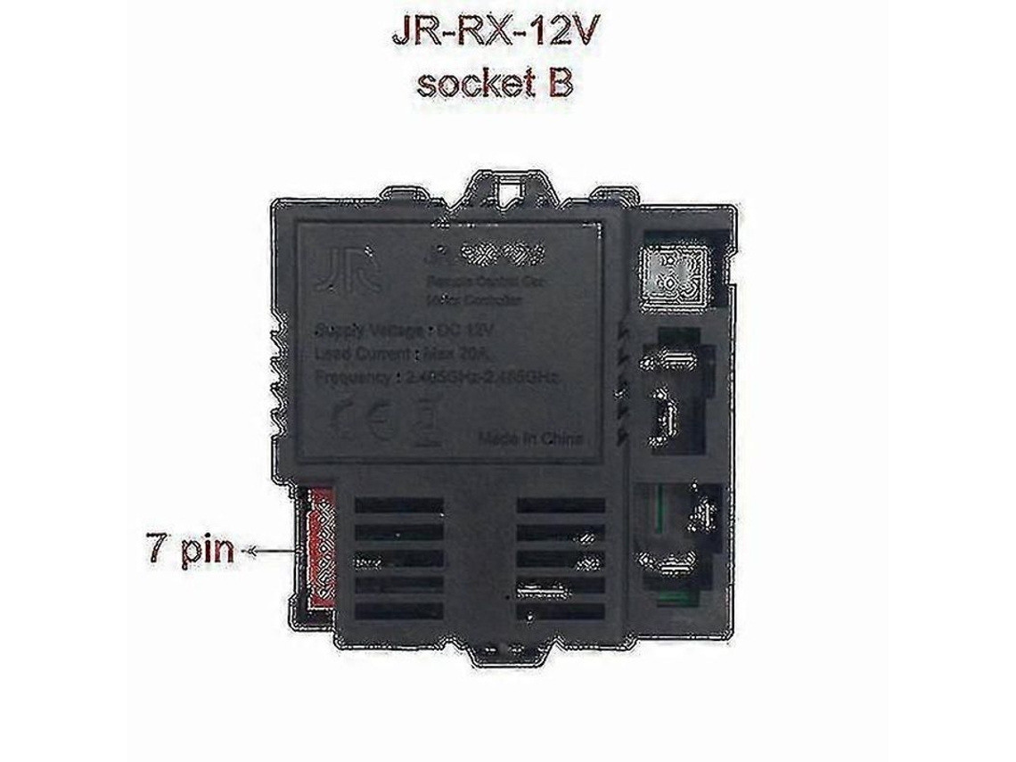 Receptor De Control Remoto Bluetooth Jr-rx-12v Para Coches Eléctricos Infantiles, Compatible Con Jr1958rx/1858rx/1738rx