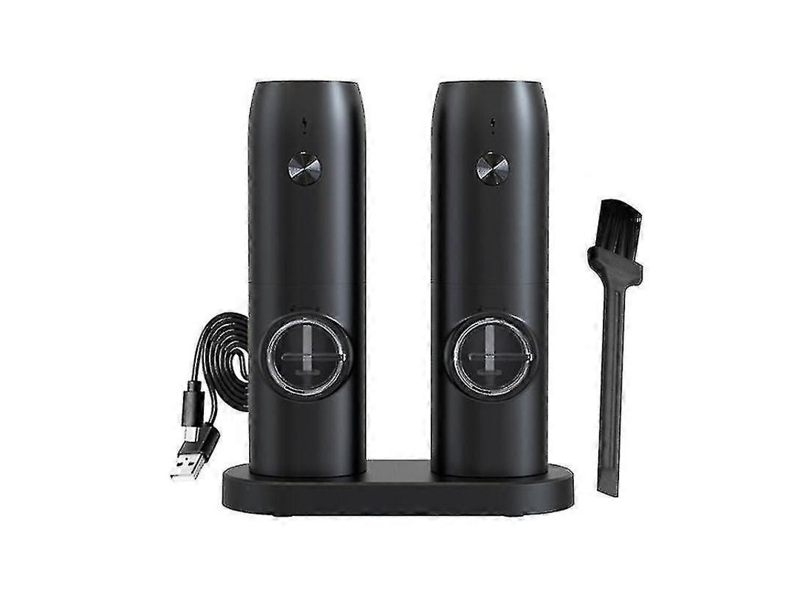 Molinillo eléctrico mini de sal y pimienta Rosewell, juego de 2, recargable por USB