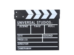 NEVEANCE Pizarra de Director de Madera, Placa de Escena para Cine y TV, Accesorio de Corte