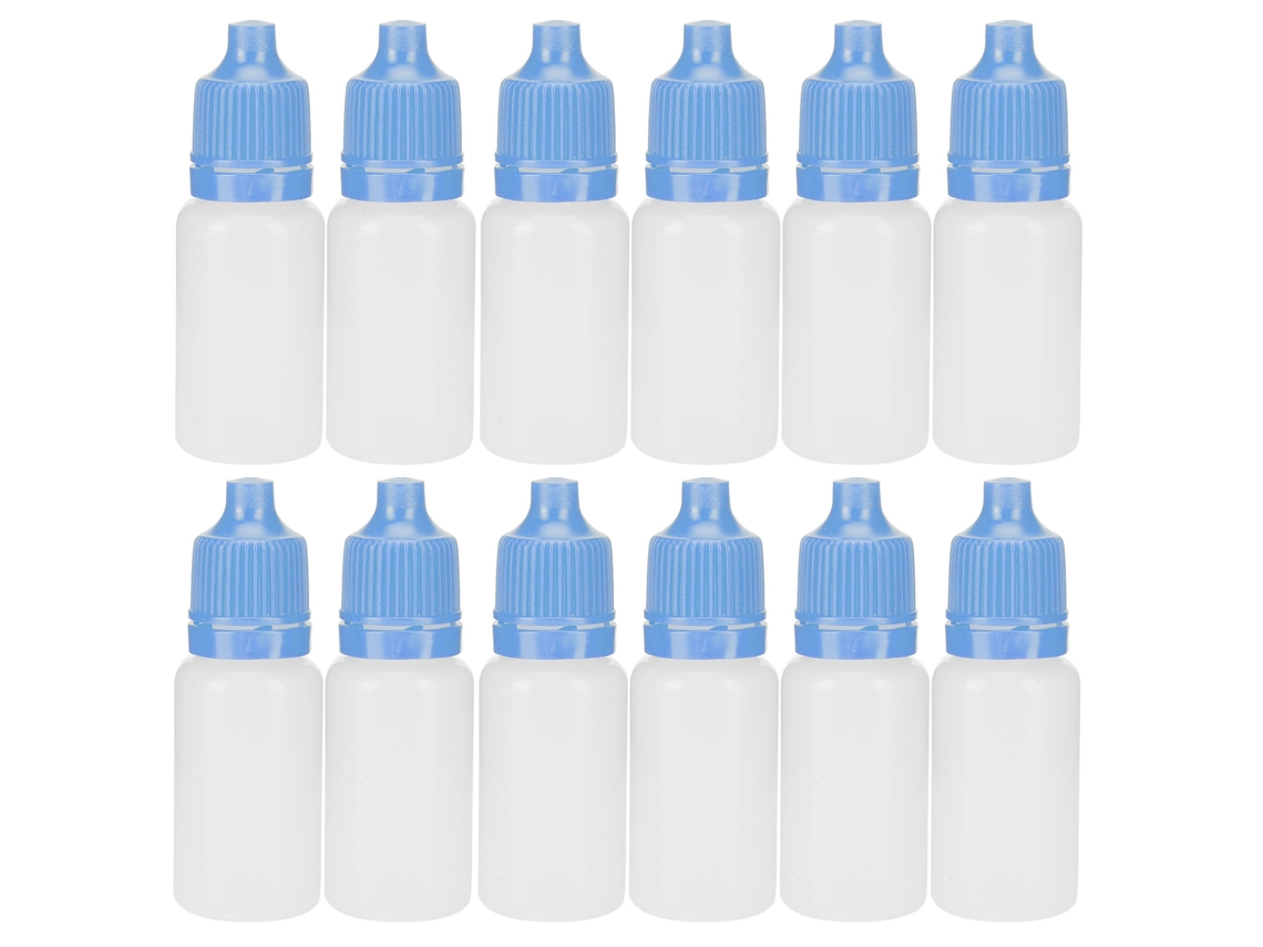 50 Frascos Vacíos De 5 Ml De Pe Para Gotas Oftálmicas Con Tapas Y Tapones, Exprimibles Y Portátiles.