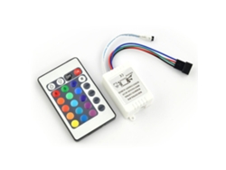 Controlador De Tira Led Rgb Con Mando A Distancia Por Infrarrojos - 24 Botones