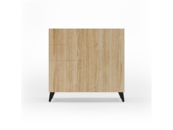 Mueble zapatero HERDASA Bergen Roble dorado, patas negro (87 x 90 x 27 cm)