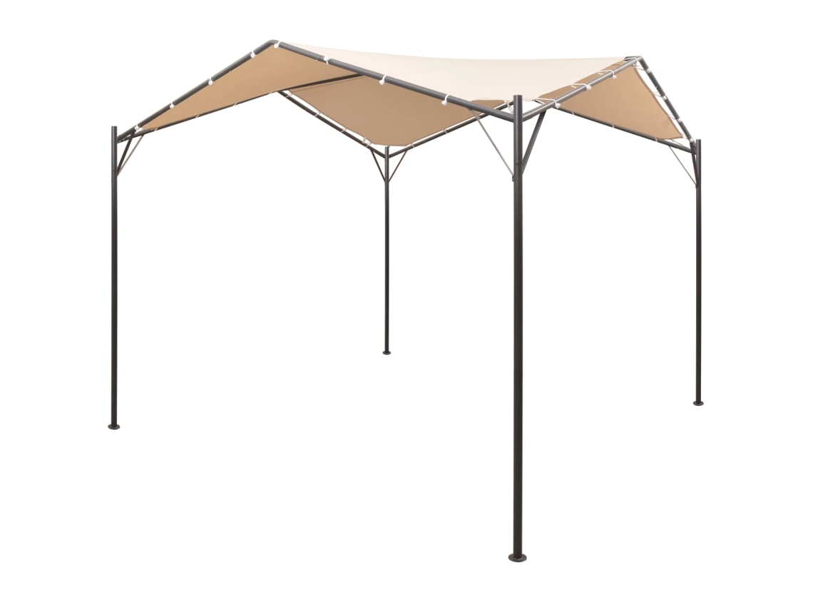 Carpa Jardín VIDAXL Beige Tela (4x4 m)