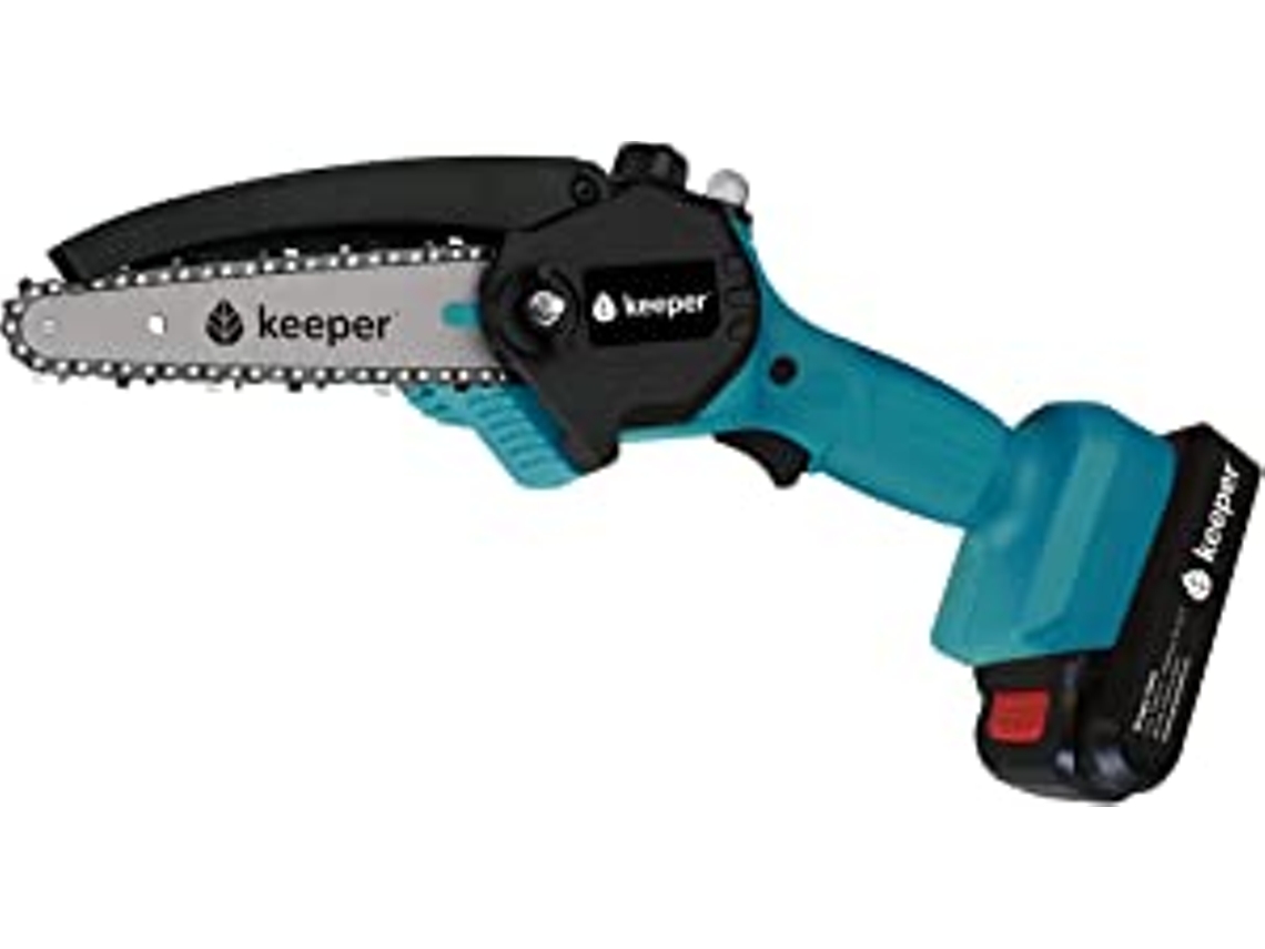 Sierra Eléctrica KEEPER Kp6 21V 6 Pulgadas 300W Motosierra Eléctrica Inalámbrica Recargable con Luz Led Trabajo Continuo Corte Madera Ø 80 Pod