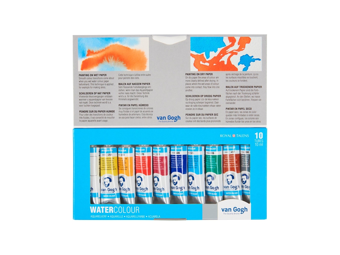 Set Básico Acuarelas Van Gogh Set de 10 Tubos 10Ml