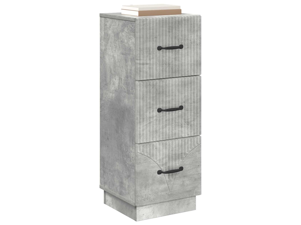 Maison Exclusive - Cajonera Gris Hormigón 33 X 34,5 X 87 Cm Madera De Ingeniería